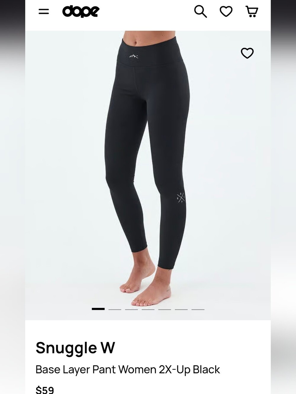 DOPE Snuggle W Base Layer Leggings - Black